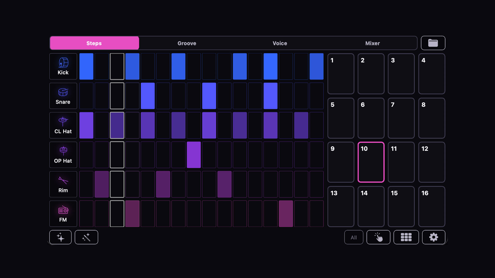 BreakBud - Synth Breakbeat Pad Machine | 16 Pads, Sequencer, AUv3