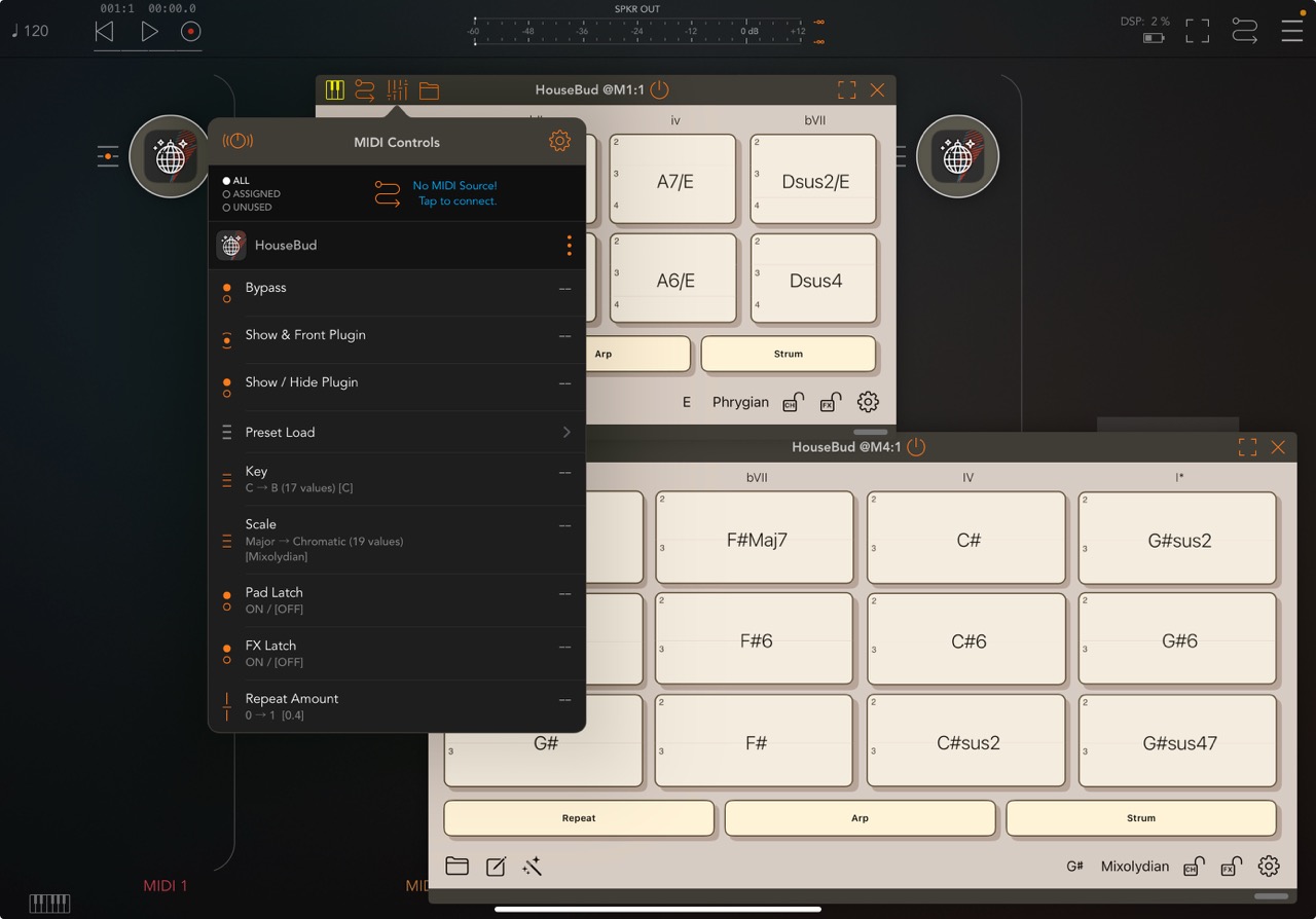 Build Presets, Play Standalone, Run as AUv3