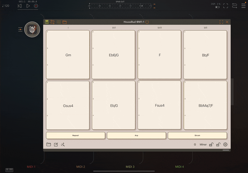 Animate Chords with Repeat, Arp, and Strum