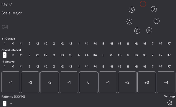 Create chord voices with intervals