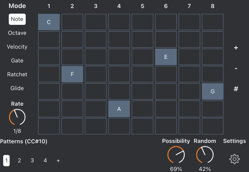 AUv3 Generative MIDI Sequencer