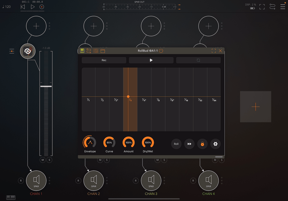 Rise & Fall Envelope Control