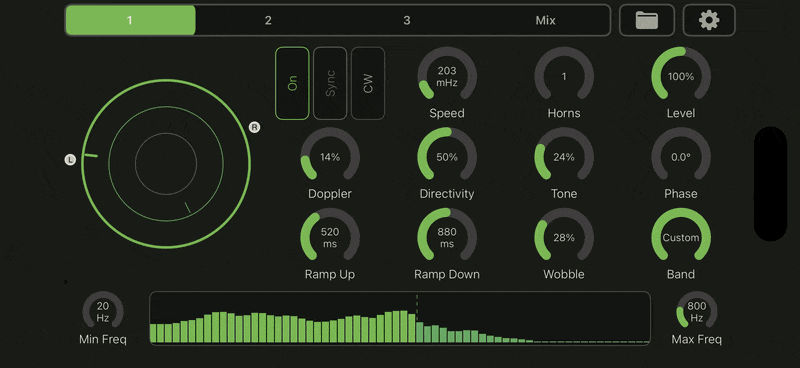 Rotating Plates and Stereo Mics