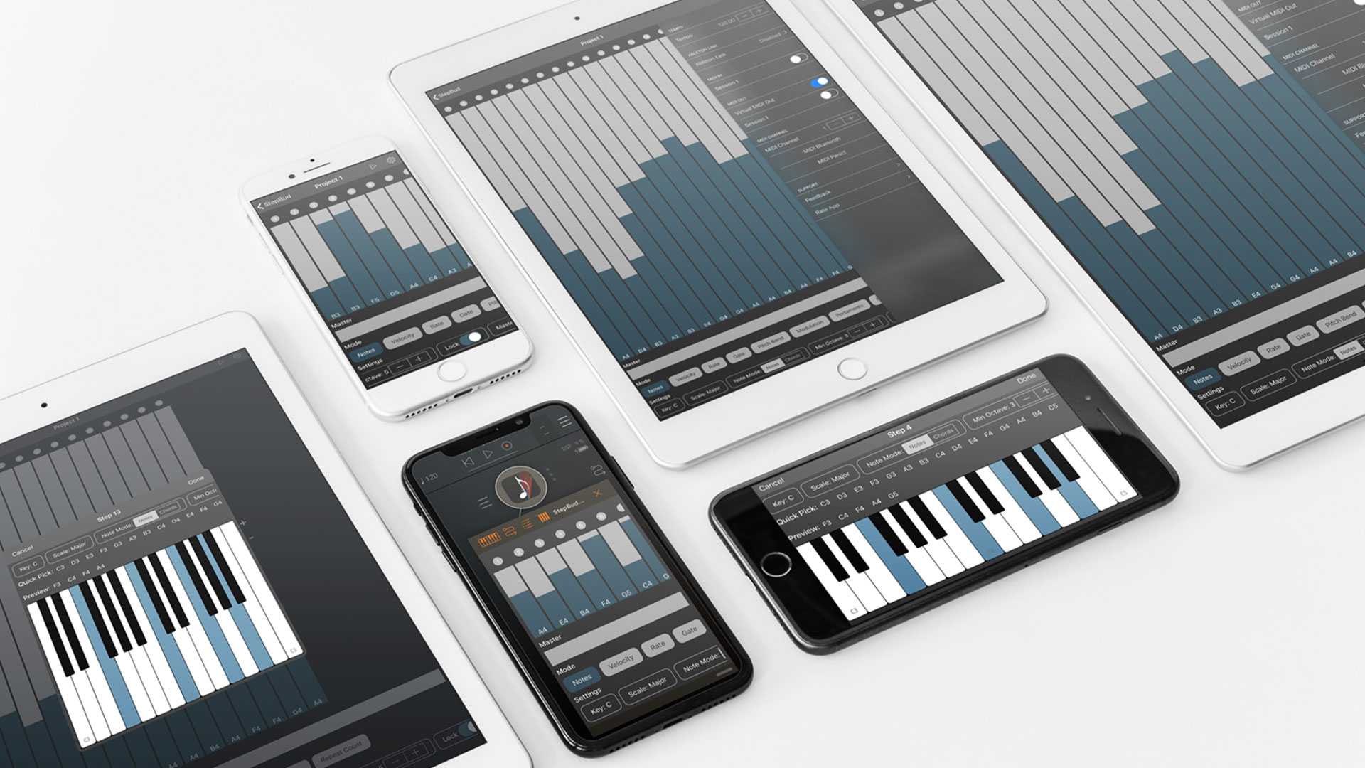 StepBud - AUv3 MIDI Step Sequencer with Unlimited Steps