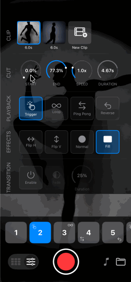 Pad-Based Chop Editing