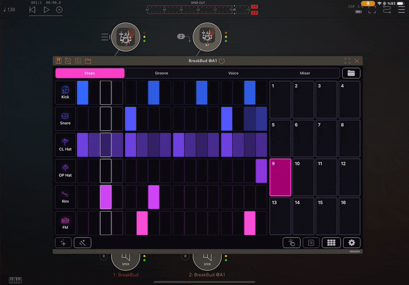 Build Rhythms Fast with Pads and Sequencing